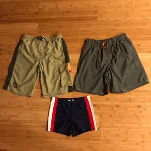 Bundle of 3 Boys Swim Trunks (2 H&M and 1 GAP)
